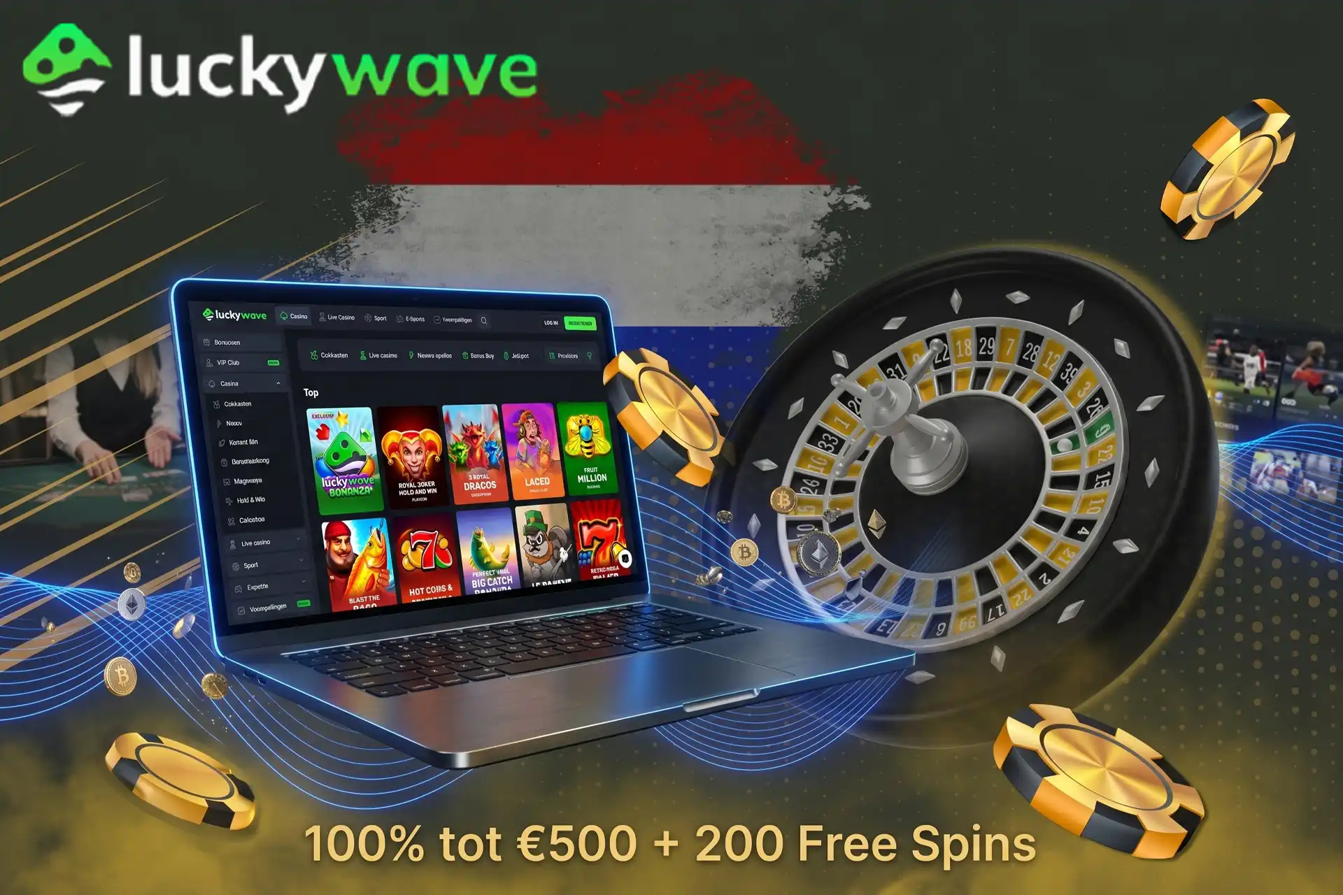 Beste Luckywave-casino's